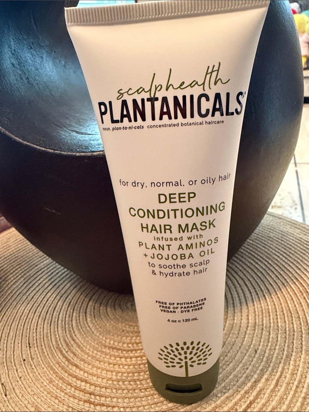 Scalp Health Plantanicals Deep Conditioning Hair Mask Jojoba Oil 4 oz.